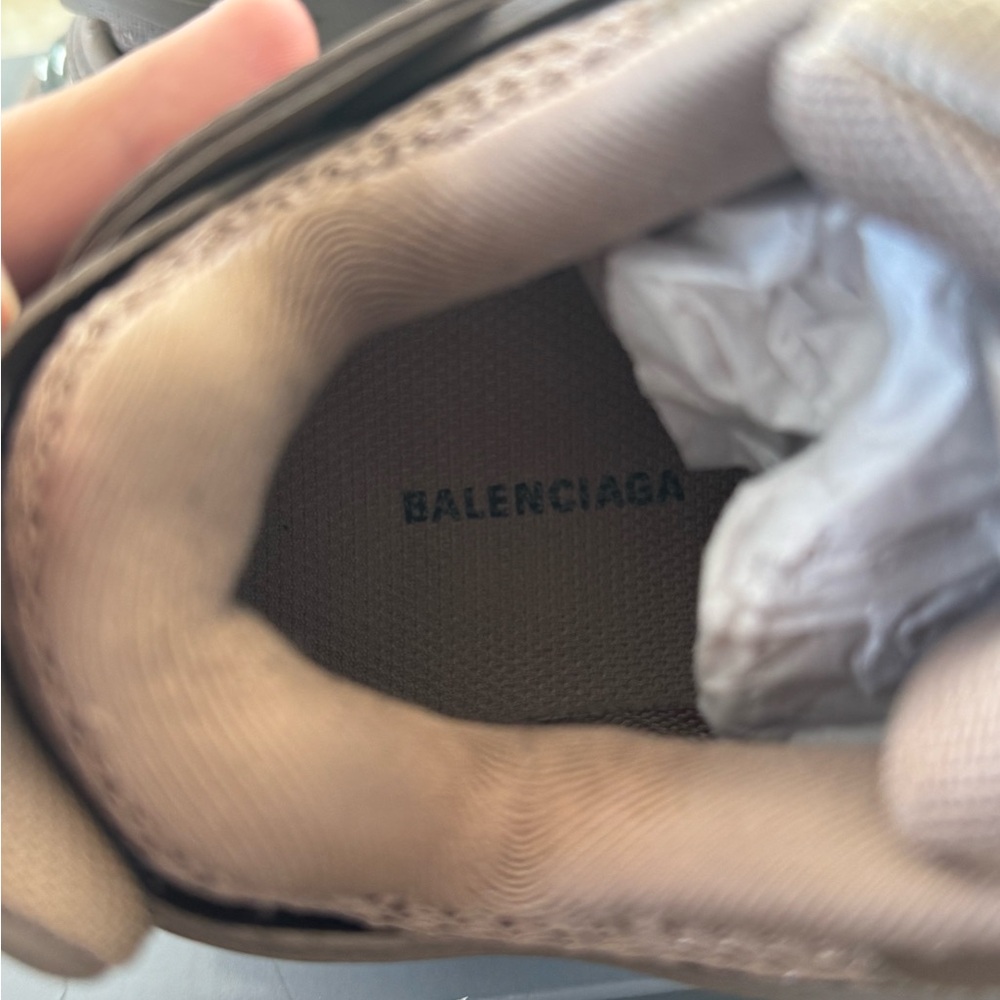 Balenciaga Women’s Track Recycled-sole Sneakers Light Khaki Size 36 - Picture 6 of 8